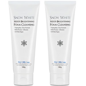 뷰티레시피 스노우화이트 멀티브라이트닝 폼클렌징, 180g, 2개