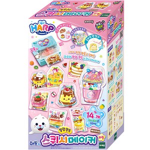 토이트론 하프의 스퀴시 메이커 리필 베이커리 완구세트, 혼합 색상, 1세트