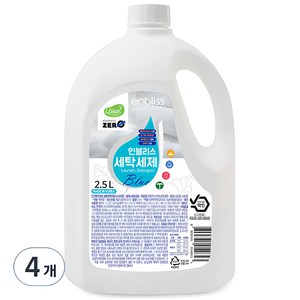 인블리스 블루 액상 세탁세제 꽃향 본품, 2.5L, 4개