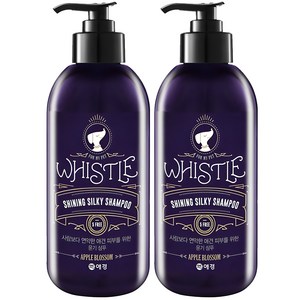 휘슬 샤이닝 실키 애견샴푸, 500ml, 2개