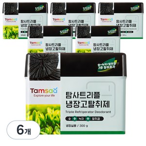 탐사 트리플 냉장고 탈취제 대용량, 300ml, 6개