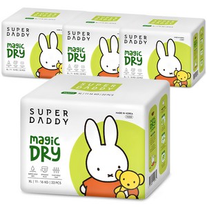 슈퍼대디 매직드라이 팬티형 기저귀 남여공용, 특대형(XL), 88매