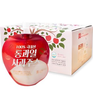 맘스초이스 통과일 사과주스 140ml, 사과맛, 40개