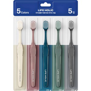 라이프홀릭 이중미세모 와이드 칫솔