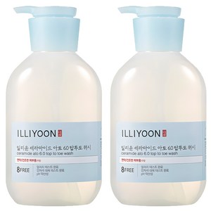 일리윤 세라마이드 아토 6.0 탑투토 바디워시 무향, 500ml, 2개