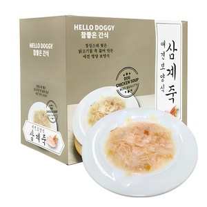 참좋은간식 삼계죽 강아지 간식 80g, 삼계맛, 10개