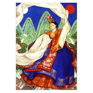 퍼즐라이프 화관무여인 花冠舞女人, 38x52cm, 1개