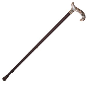 [Classic Cane]브라운마블더비 길이조절식지팡이, 블랙루비, 1개