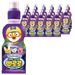 뽀로로 블루베리맛 어린이음료 235ml, 24개