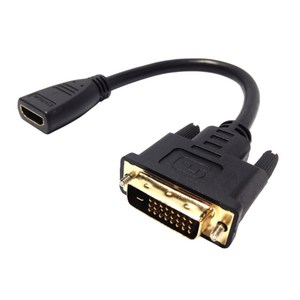 마하링크 HDMI F to DVI M 변환젠더 15cm H018