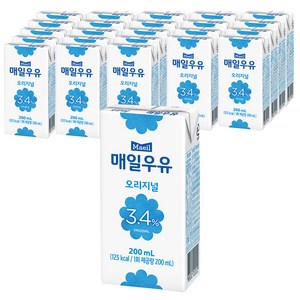 매일우유 오리지널 멸균, 200ml, 24개
