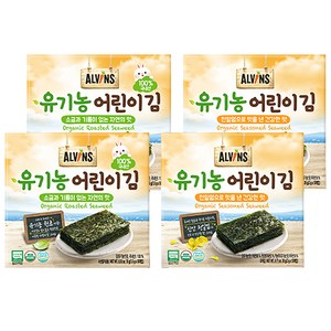 엘빈즈 유기농 어린이김 자연의맛 10개입 + 건강한맛 10개입, 15g, 2세트
