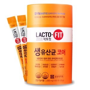 종근당 락토핏 생유산균 코어 1통(2개월분) 생 유산균, 120g, 1개