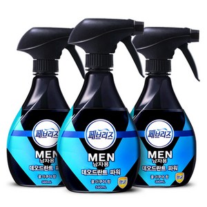 페브리즈 포맨 쿨아쿠아향 본품, 360ml, 3개, 쿨 아쿠아 향