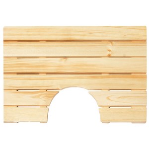 미송원목 다용도 발판 좌변기용 63 x 43 x 3.6 cm, 1개