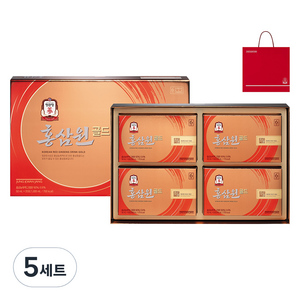 정관장 홍삼원 골드 50ml x 20p + 쇼핑백, 1L, 5개