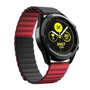 케이안 갤럭시 워치 스트랩 22mm 실리콘 마그네틱 스트랩 45 46mm 호환 S LG와인스마트폰