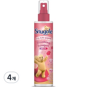 스너글 섬유탈취제 본품, 150ml, 4개, 블루밍 부케