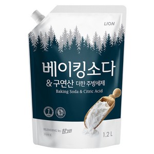 참그린 베이킹소다와 구연산을 더한 주방세제, 1개, 1.2L