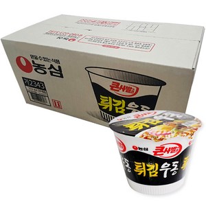 농심 큰 사발면 튀김우동, 111g, 16개