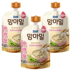 맘마밀 안심 이유식 12개월부터 100g, 3개