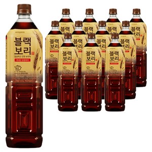 하이트진로 블랙보리차 음료, 1.5L, 12개
