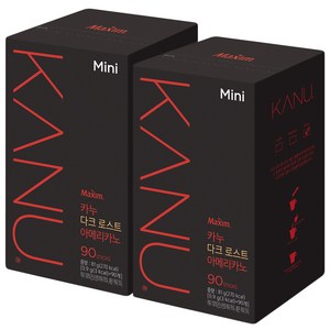 카누 미니 다크 로스트 아메리카노, 90개입, 2개