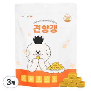 리스펫랩 견양갱 노령견 간식, 210g, 3개, 면역력 유지