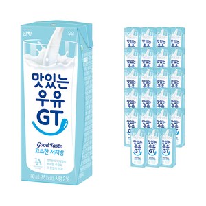 맛있는우유GT 고소한 저지방 멸균우유, 180ml, 24개