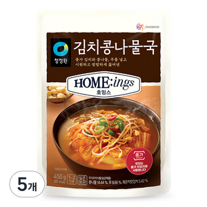 호밍스 김치콩나물국, 450g, 5개