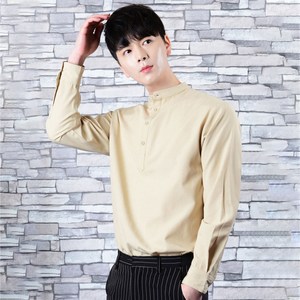 타운클로 남성용 헨리넥 옥스포드 셔츠