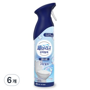 페브리즈 에어 강력탈취 화장실용 방향제 본품 프레시스카이, 165g, 6개