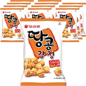 오리온 땅콩강정, 80g, 12개