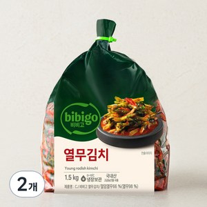 비비고 열무김치, 1.5kg, 2개