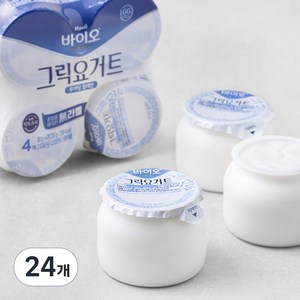 매일 바이오 그릭요거트 무가당 플레인, 80g, 24개