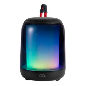 오아 글로우벨 고음질 휴대용 LED 무드등 무선 블루투스 스피커, OSD-003BK, 블랙