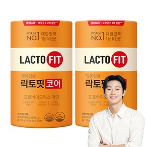 종근당건강 락토핏 코어 생유산균 60p, 120g, 2개