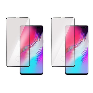 렉스 케이스 호환형 라운드 풀커버 강화유리 휴대폰 액정보호필름 2p세트, 1세트