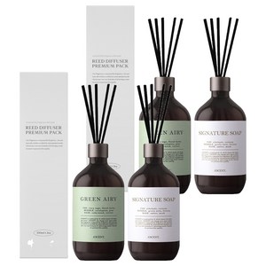 에이센트 네이처 디퓨저 2종 세트, 그린에어리, 시그니처솝, 500ml, 2세트