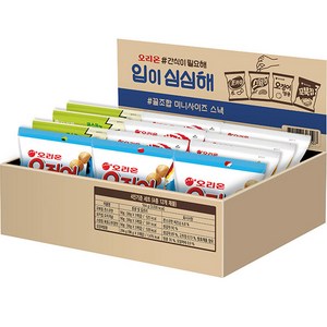 오리온 입이 심심해 과자세트 564g, 꼬북칩 콘스프맛 30g x 3p + 포카칩 오리지널 30g x 3p + 스윙칩 복음고추장맛 30g x 3p + 오징어땅콩 98g x 3p, 1세트