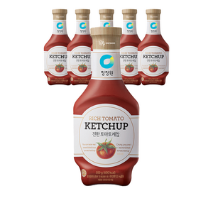대상 청정원 진한케찹, 500ml, 500g, 6개