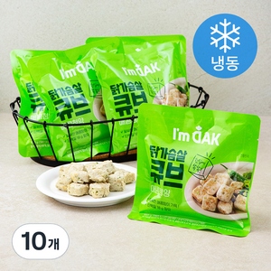아임닭 닭가슴살 큐브 매콤청양 (냉동), 100g, 10개