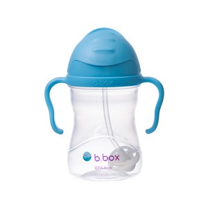 비박스 빨대컵 240ml, 블루, 1개