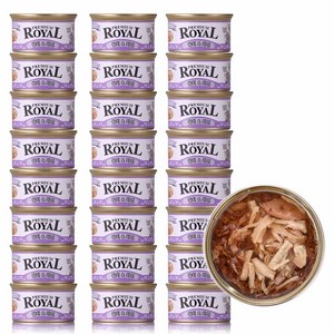 펫스토리 전연령 고양이 프리미엄 로얄 주식캔, 닭+참치, 85g, 24개