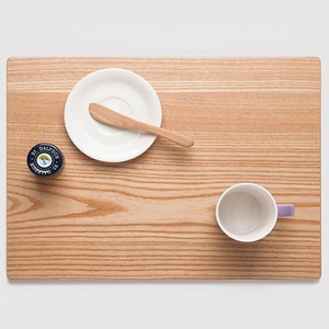 아카시아 내츄럴 테이블 매트, 혼합색상, 40 x 29.5 x 1cm