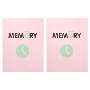 4x6 미니 포토앨범 80포켓 2p, 핑크, 40매