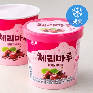 해태아이스크림 체리마루 아이스크림류 (냉동), 660ml, 2개