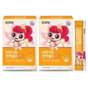 락피도 아연가득 면역젤리 15p, 225g, 2개