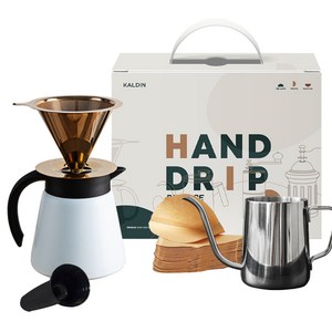 칼딘 티타늄 코트 보온보냉 핸드드립 실속 패키지 T3, 화이트