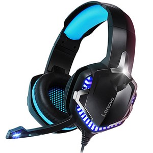 레노버 노이즈 캔슬링 마이크 게이밍 헤드셋, HS15, 혼합색상